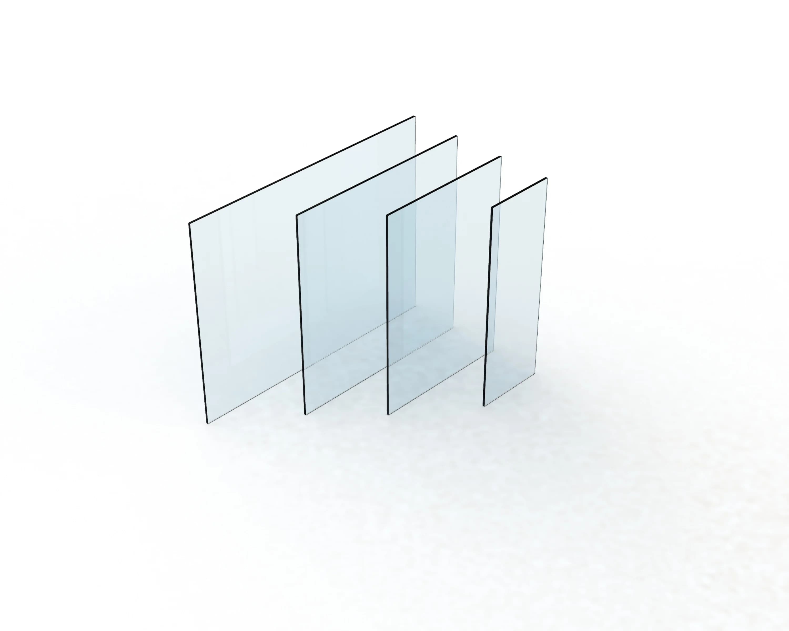 1 12mm CLEAR TOUGHENED POOL FENCE GLASS 1200mm HIGH