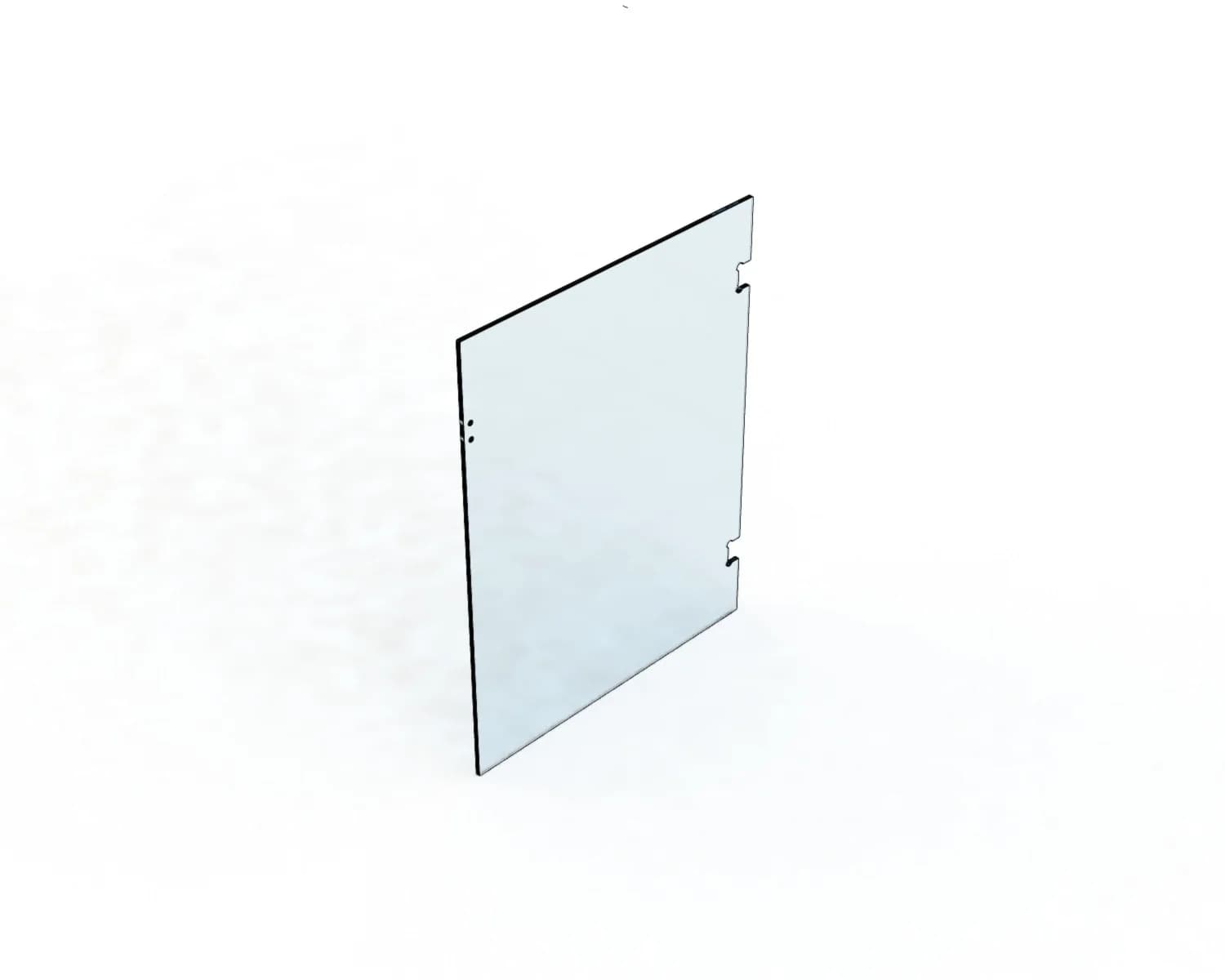 6 12mm CLEAR TOUGHENED GATES WITH CUT OUTS GLASS TO GLASS