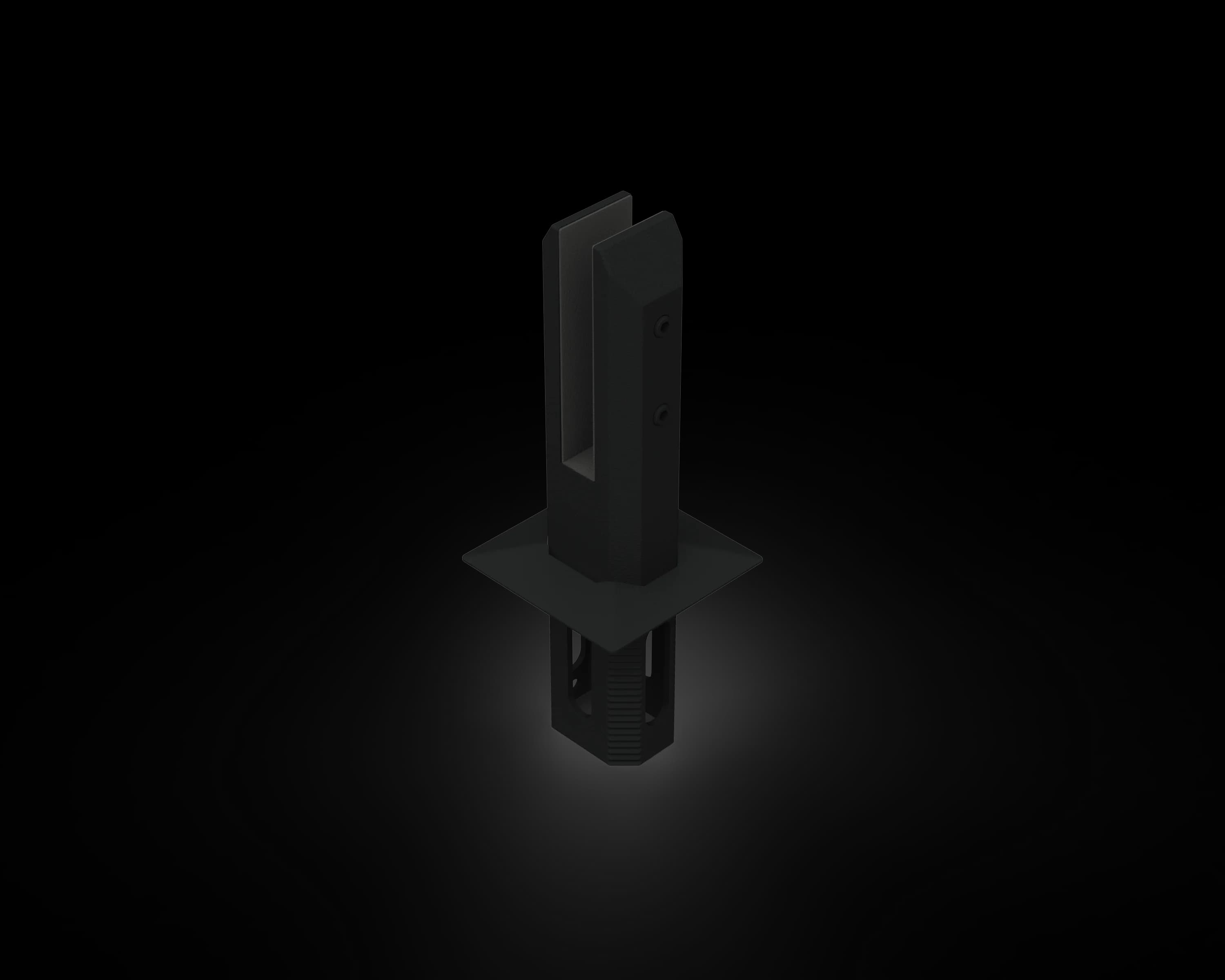SSC2871B5 - 280mm Square Core Drill Spigot MATT BLACK