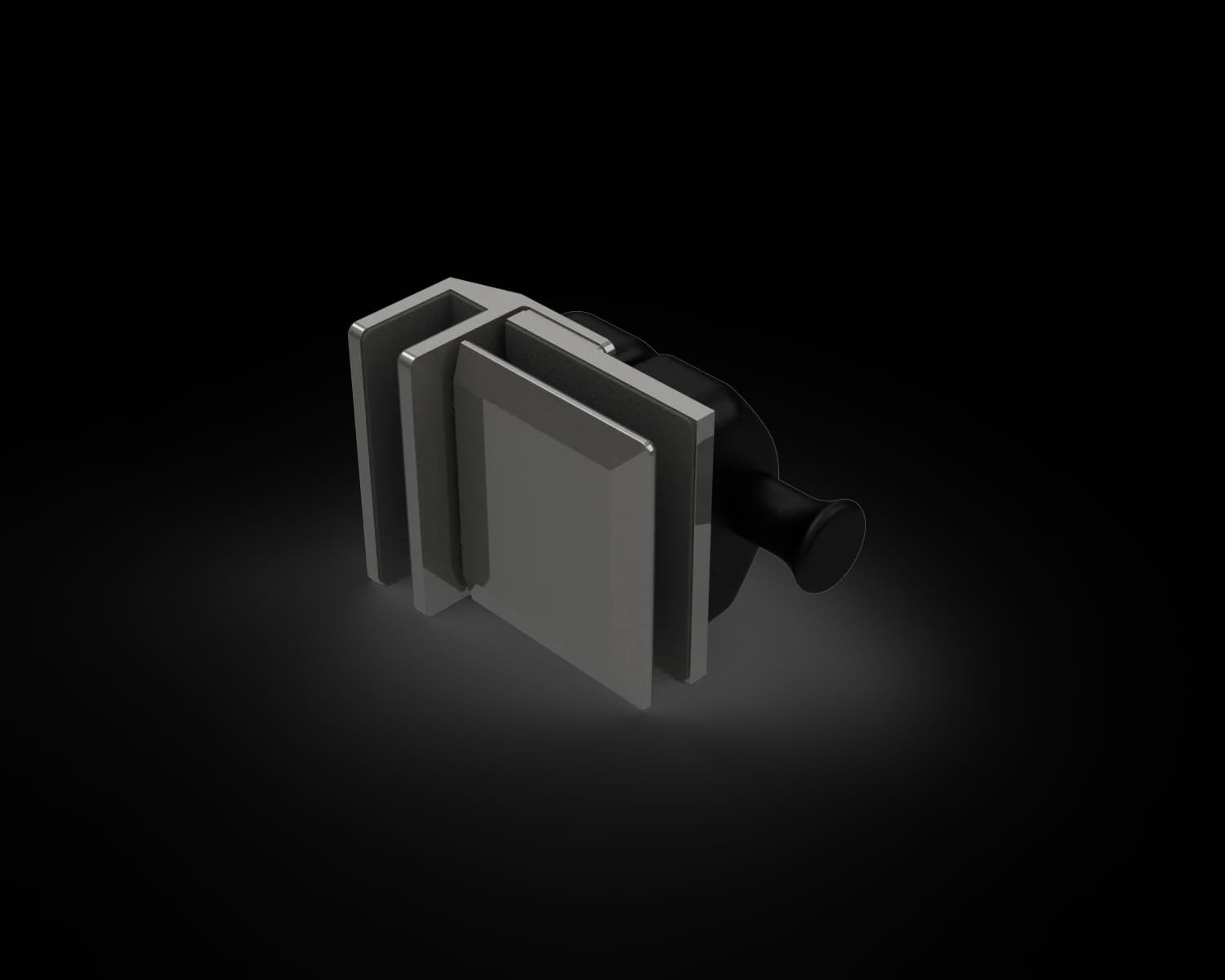SLP2024M6 - Libra Latch 90 Inswing Glass to Glass MIRROR