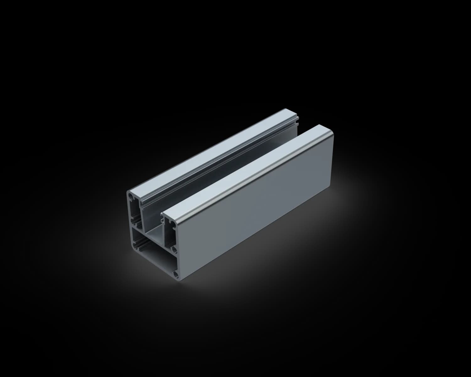 SF1WP6000-MF - Semi-Frameless 1 Way Post 6000mm MILL FINIS