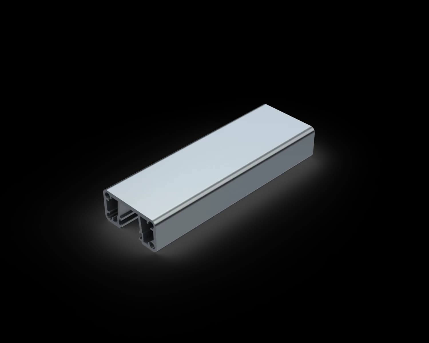 SF5025HP6000-MF - Semi-Frameless 50x25mm Half Post Top Rail