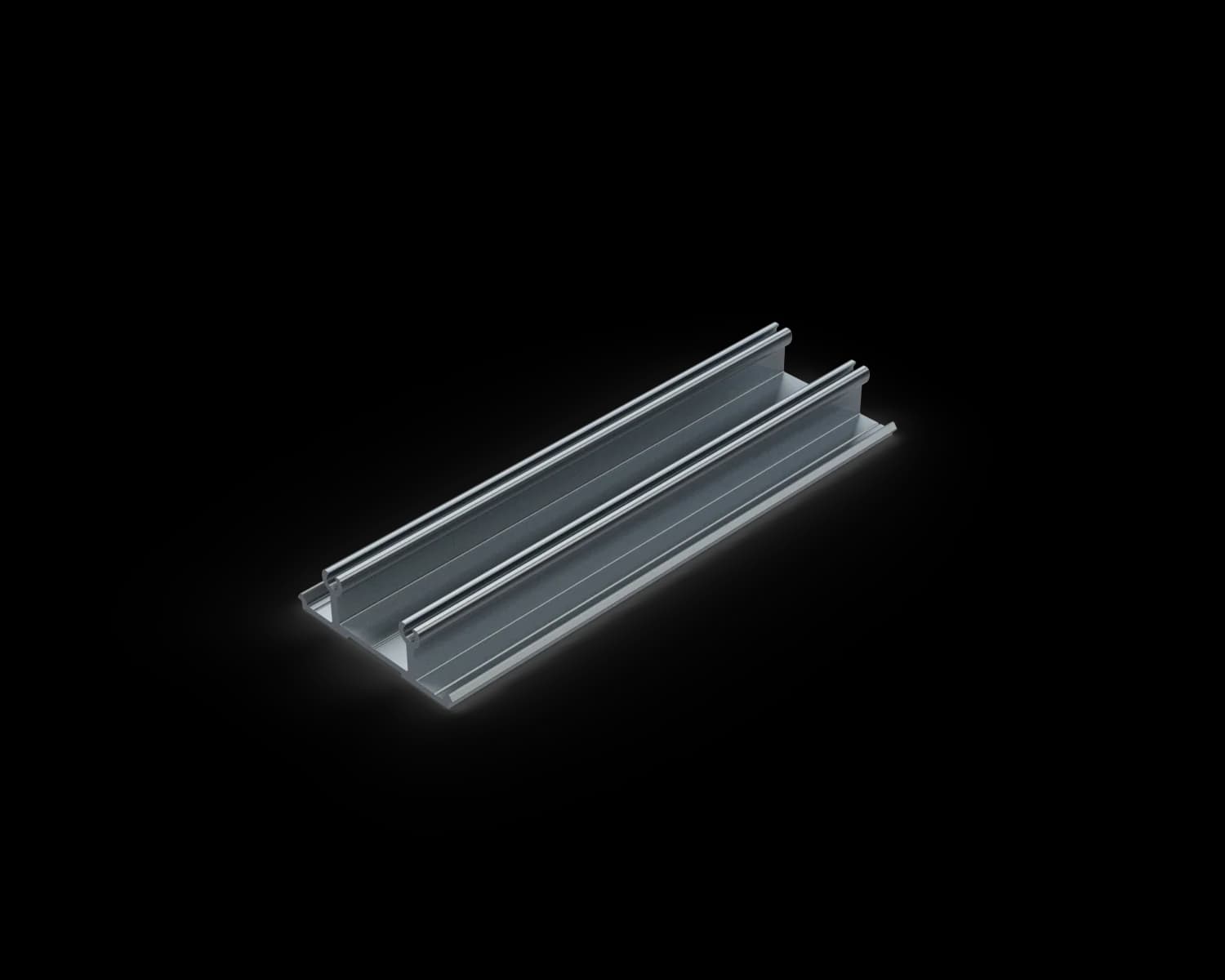 SFIRFLAT6500-MF - Semi-Frameless FLAT inner rail MILL FINISH
