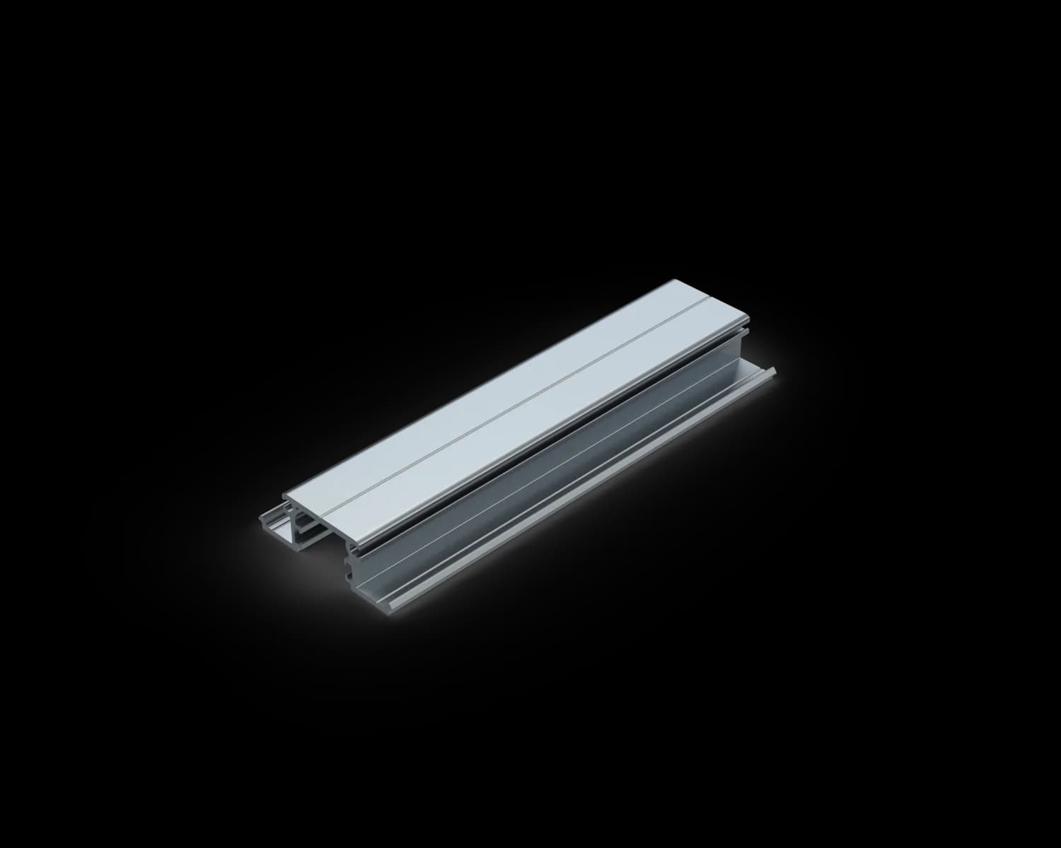SFIRGLAZE6500- MF - Semi-Frameless GLAZING inner rail MILL F