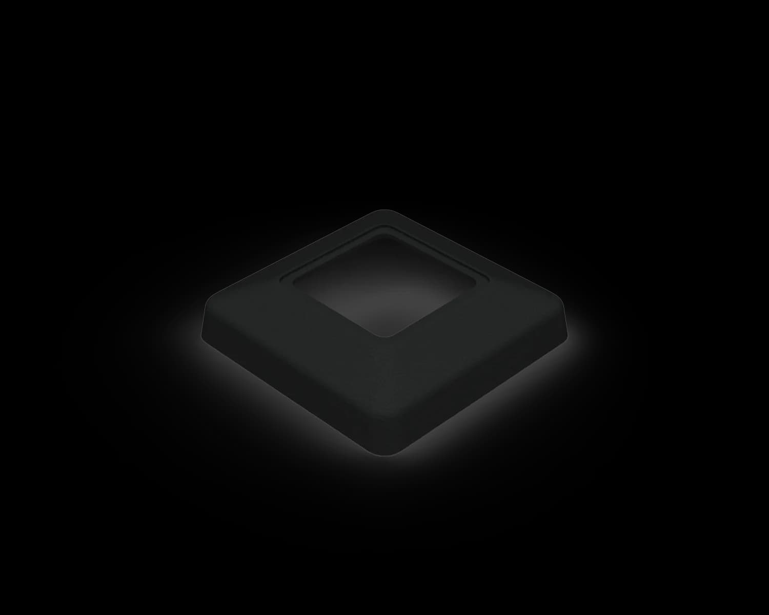 SFDC-BK - Domical Cover 100x100mm SATIN BLACK