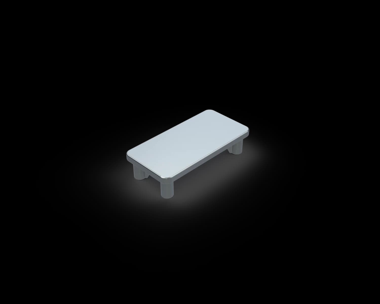 SF5025EC-MF - 50x25mm End Cap Post Cap - MILL FINISH