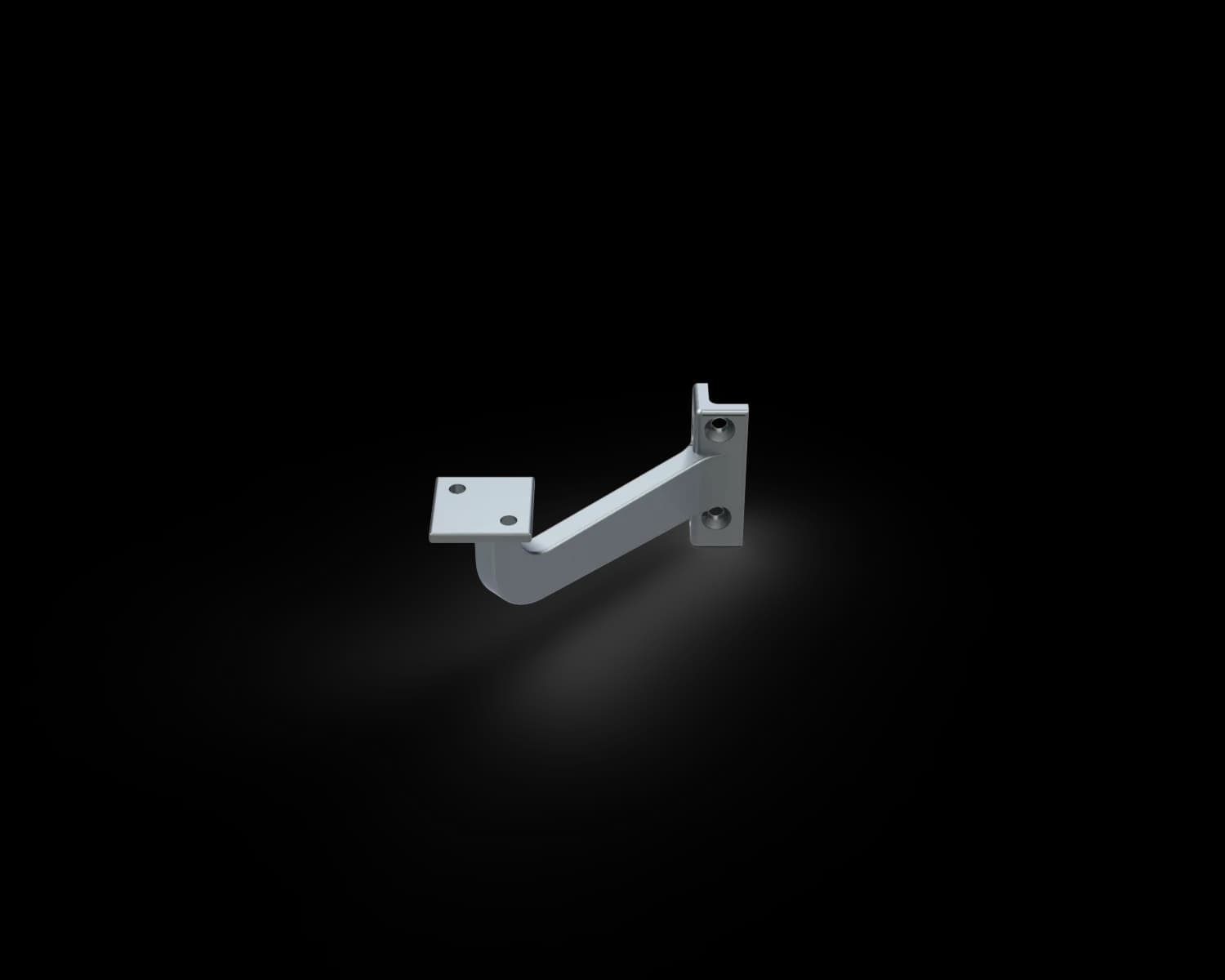 SFHRB90-MF - Offset Handrail Bracket 90 Corner - MILL FINIS