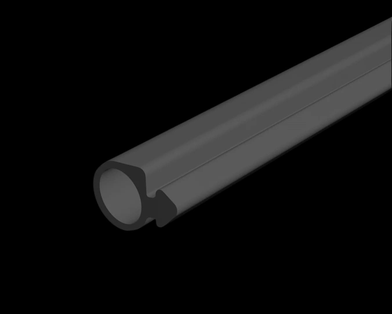 BR-R2-6M - Channel Rubber - 6m Piece
