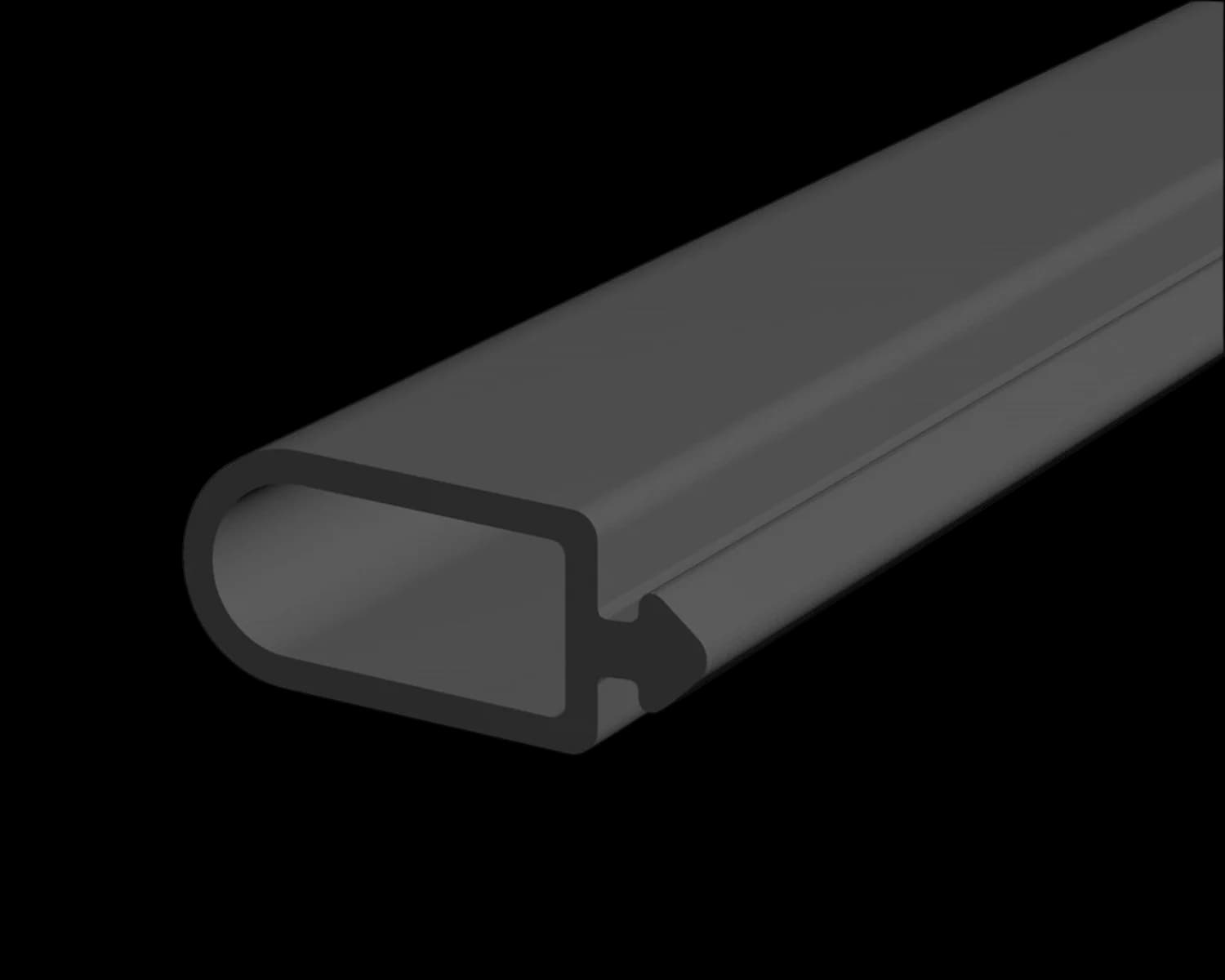 BR-R17-6M - Channel Rubber - 6m Piece