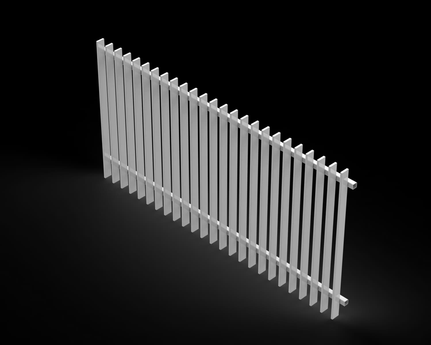 RADPFP12002400-PW - Radiator 65 Pool Fence Panel PEARL WHITE