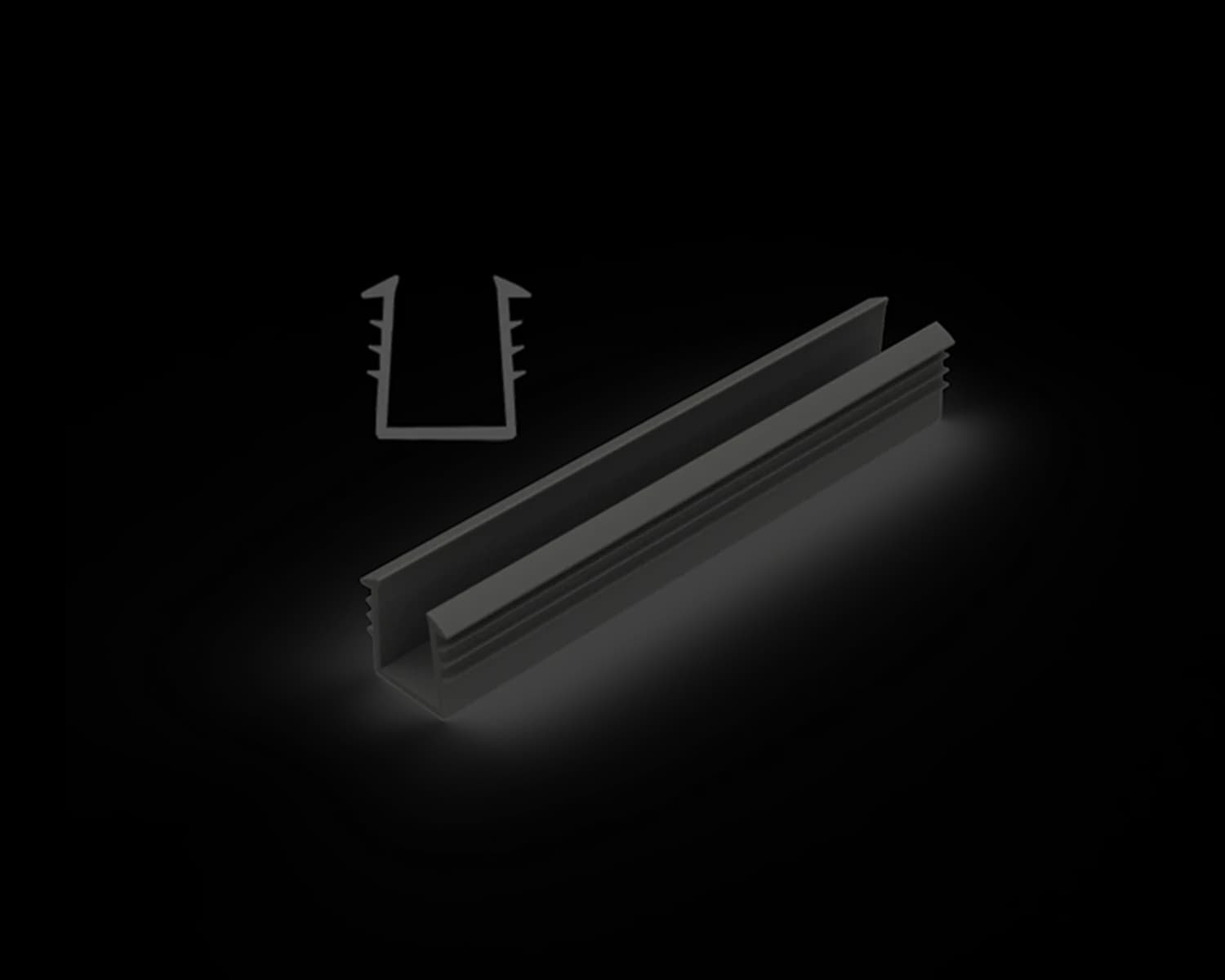 ALG1904 - Alguard Glazing Channel Rubber to suit 10mm Glass