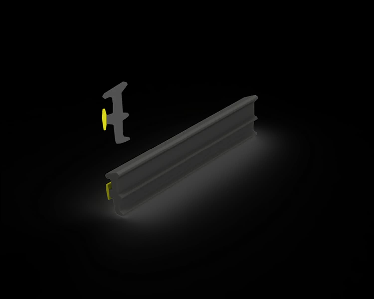 SC34 - Yellow Captive Wedge 100M ROLL