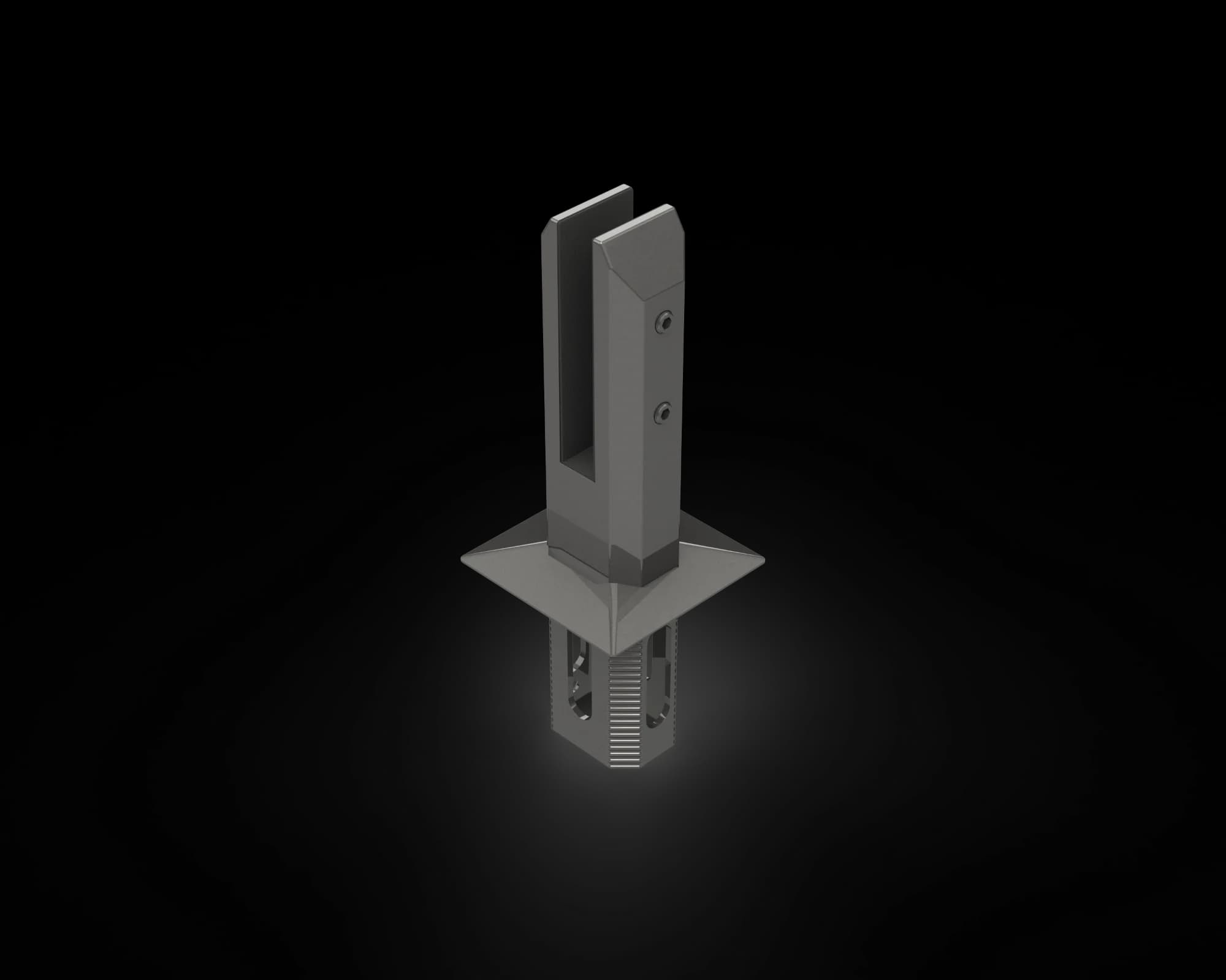 280mm Square Core Drill Spigot for 17.52mm Glass