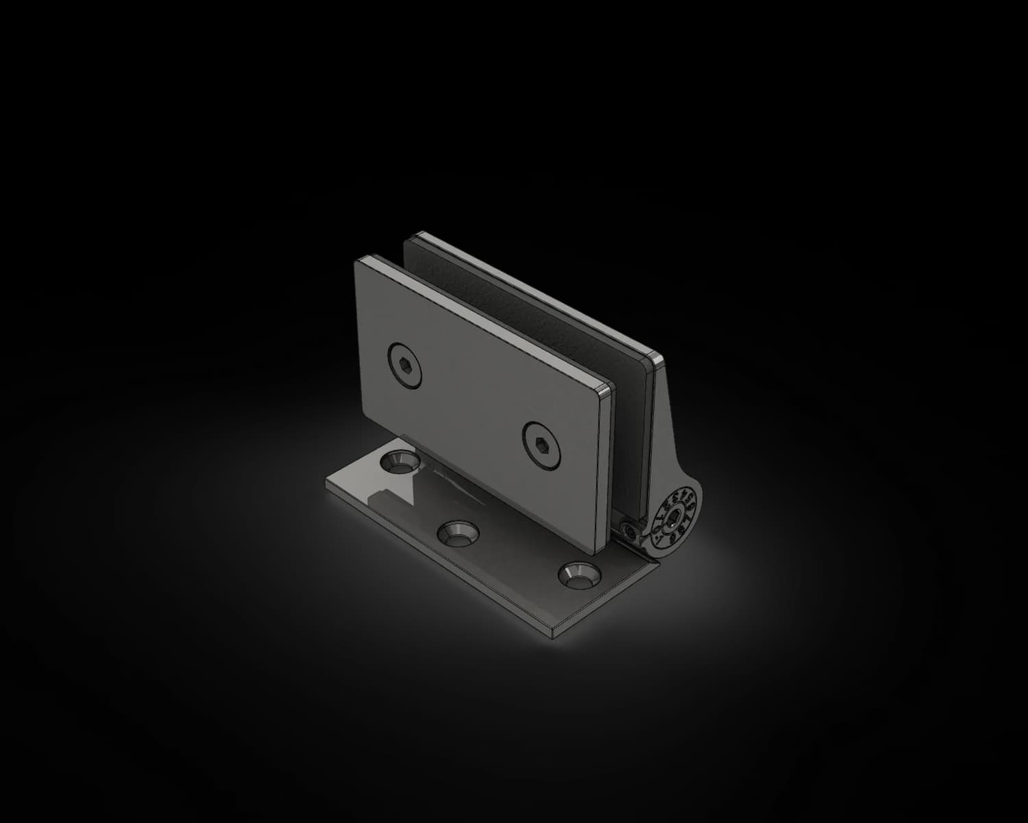 Gemini Glass to Wall Spring Hinges