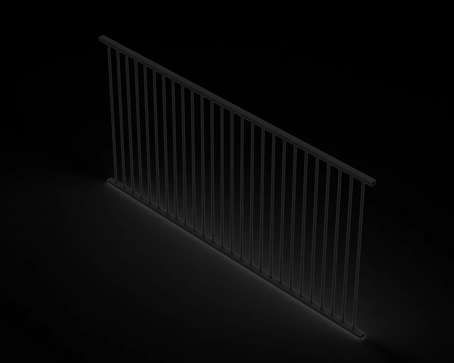 Aluminium Flat Top Tubular Pool Fence Panel - 1200 x 2400mm