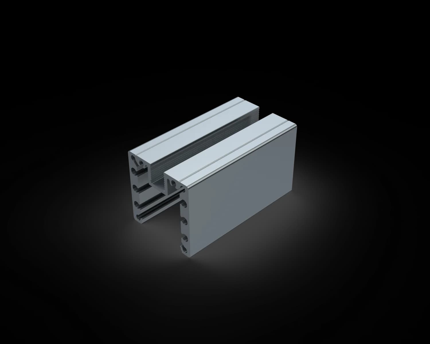 Alguard Glazed Post - 56x56mm - 6300mm