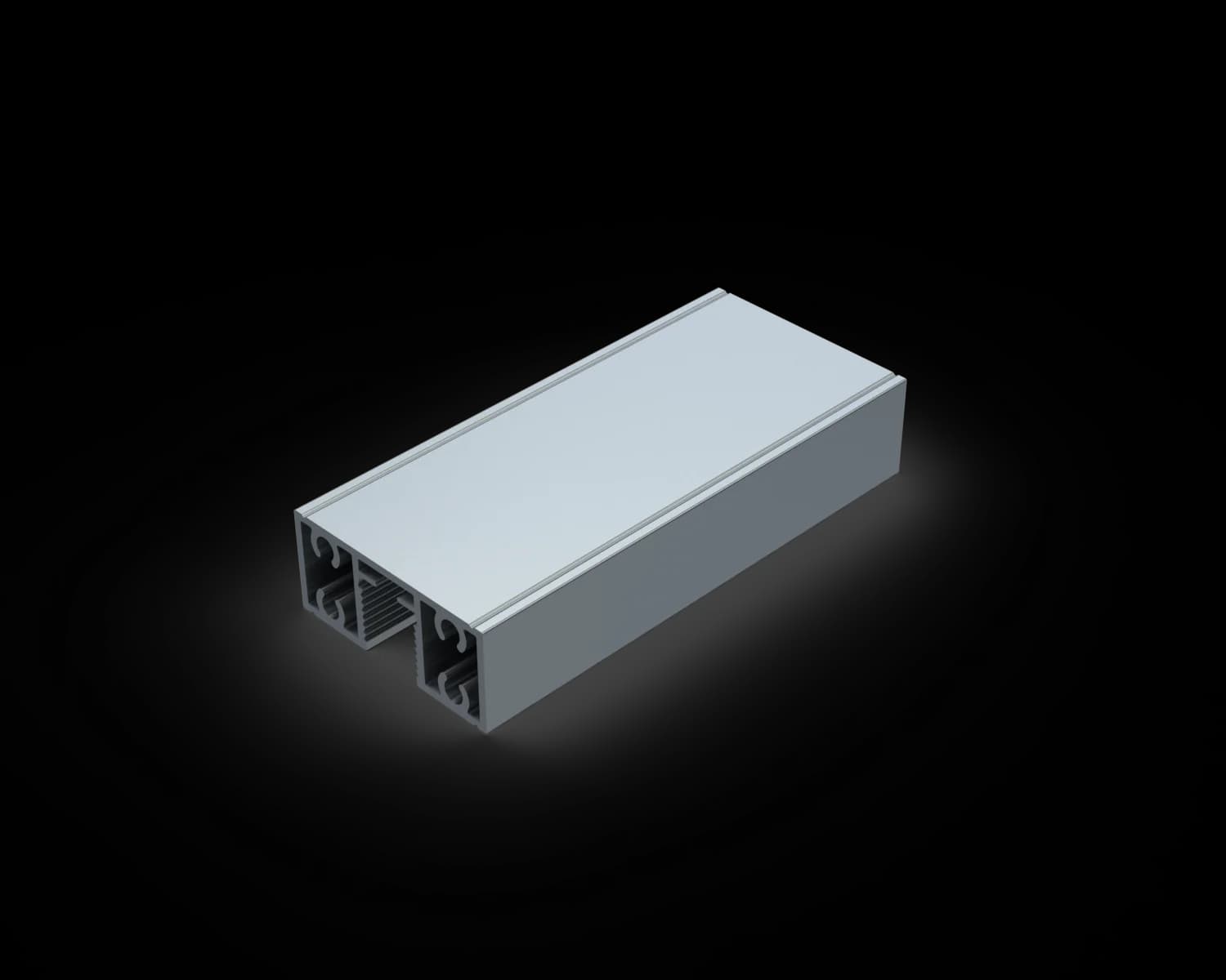Alguard Glazed Rail - 45x20mm - 6500mm