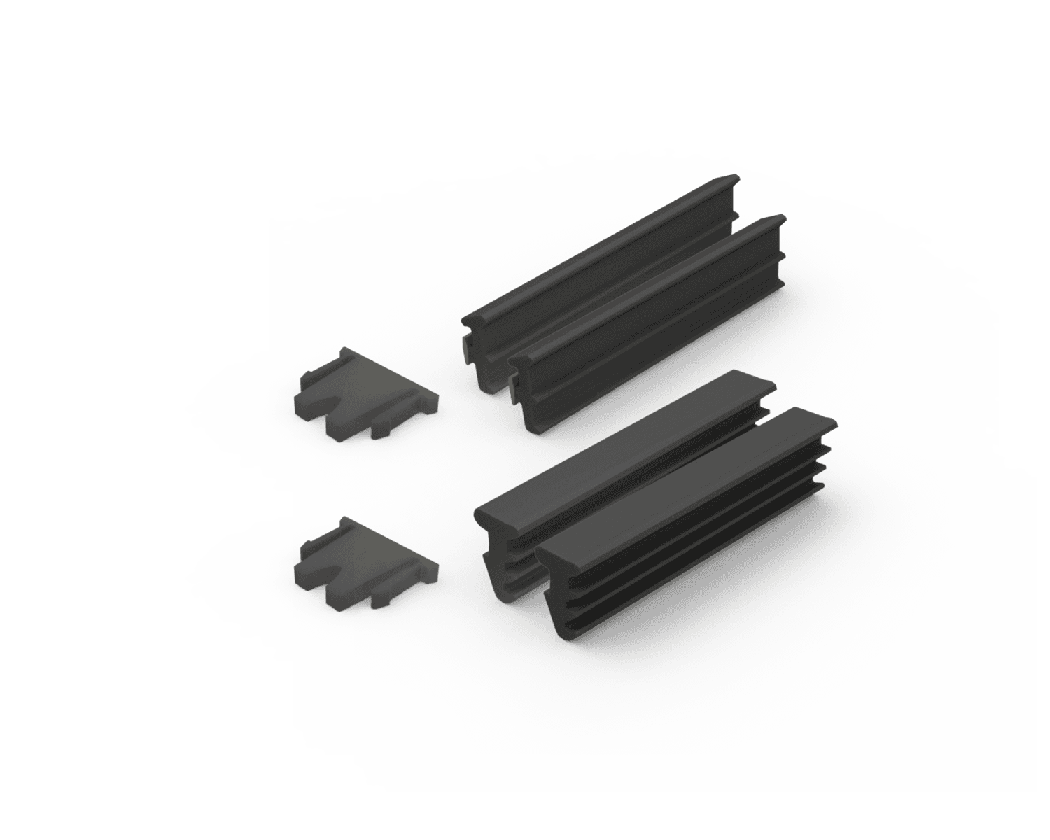 Semi-Frameless - 12mm Glazing Pack for Raked Panels